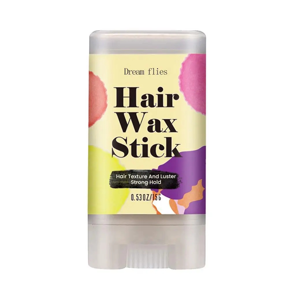 Styling cabelo pomada Stick, Long-Lasting Styling Wax Stick, Frizz Slick Stick para controle de borda, U7K1