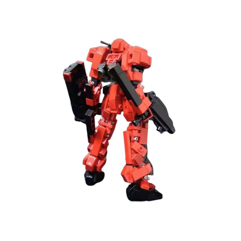 MOC Mecha Series Red Building Block Robot modello fai da te collezione di Puzzle esperti giocattoli in mattoni educazione per bambini regali di