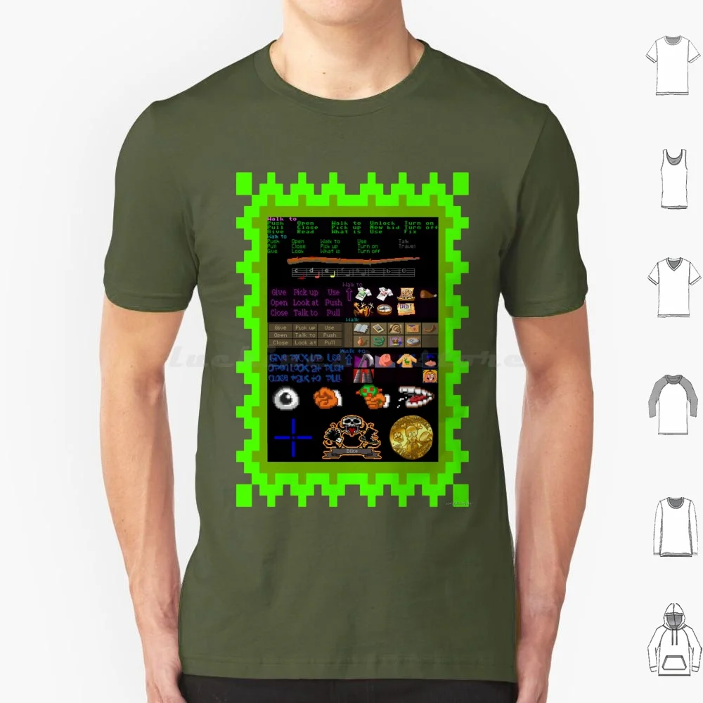 Scumm Evolution ( Point And Click Adventure Games )-Clothing , Gadgets & Face Masks T Shirt Men Women Kids 6xl The Secret Of