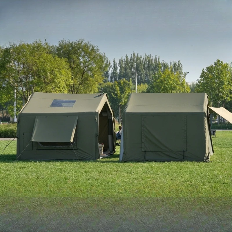 

Cotton Expansion Automatic Inflatable Tent No Roof Camp Camping One Room One Living Room Outdoor