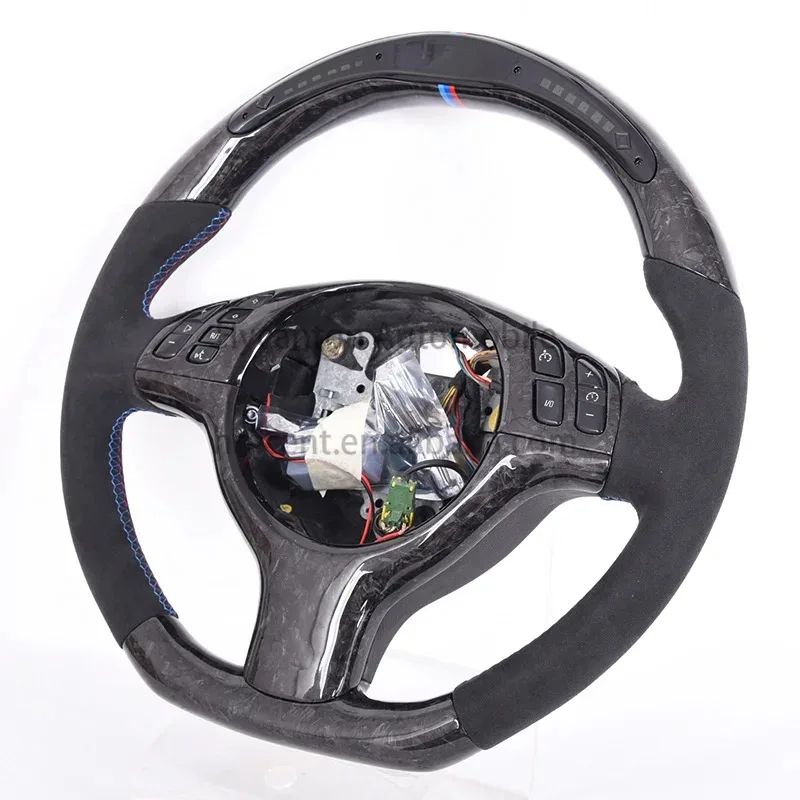 

Factory Direct Wholesale LED Alcantara M Performance Car Steering Wheel forE46 M3 Customizable Steering Wheel