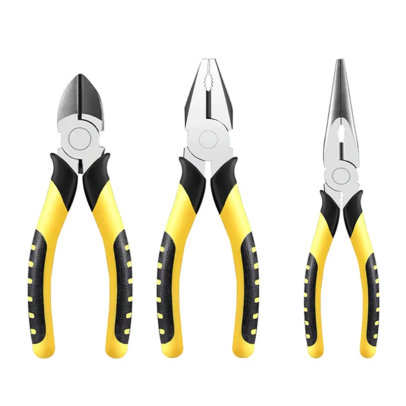 Y 6 Inches Wire Pliers Sharp Large Opening Stripping Pliers Industrial Grade Labor-saving Household Electrician Pliers