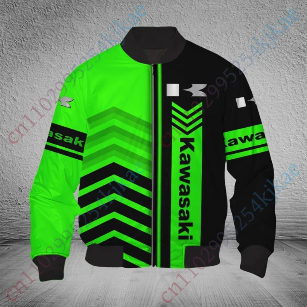 

Kawasaki Jackets For Men Clothing Lightweight Baseball Uniform Winter Bomber Jacket Thick High Quality Streetwear Harajuku Coat