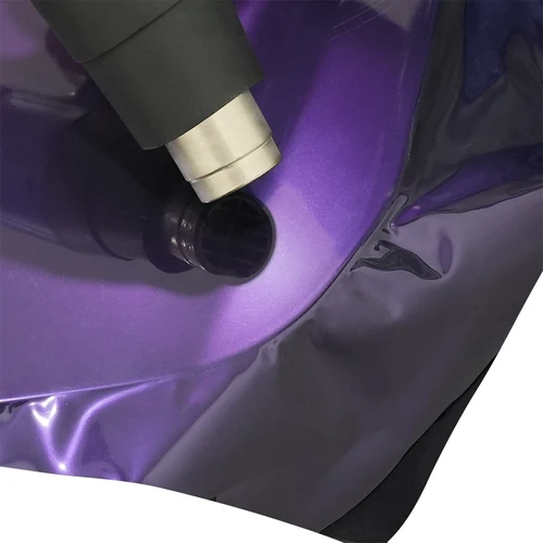 Imagen 2 del producto Pegatina metálica de color púrpura medianoche para coche, película de vinilo que cambia de Color, envoltura libre de burbujas para mascotas, accesorios para coche, calcomanías autoadhesivas