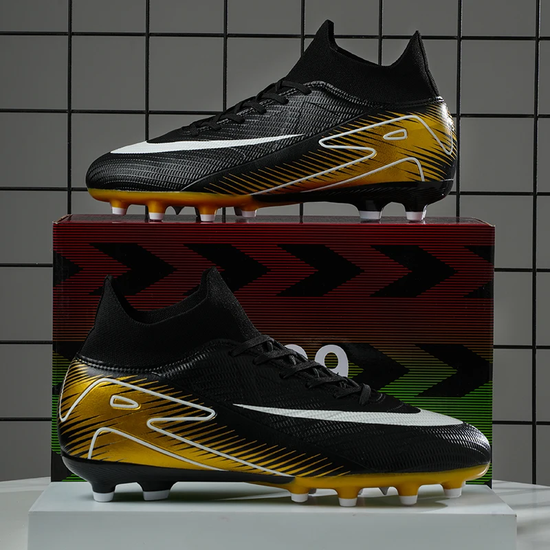 

Мужские новые футбольные бутсы FG: износостойкие, дышащие, удобные, высокие, качественные, для матчей