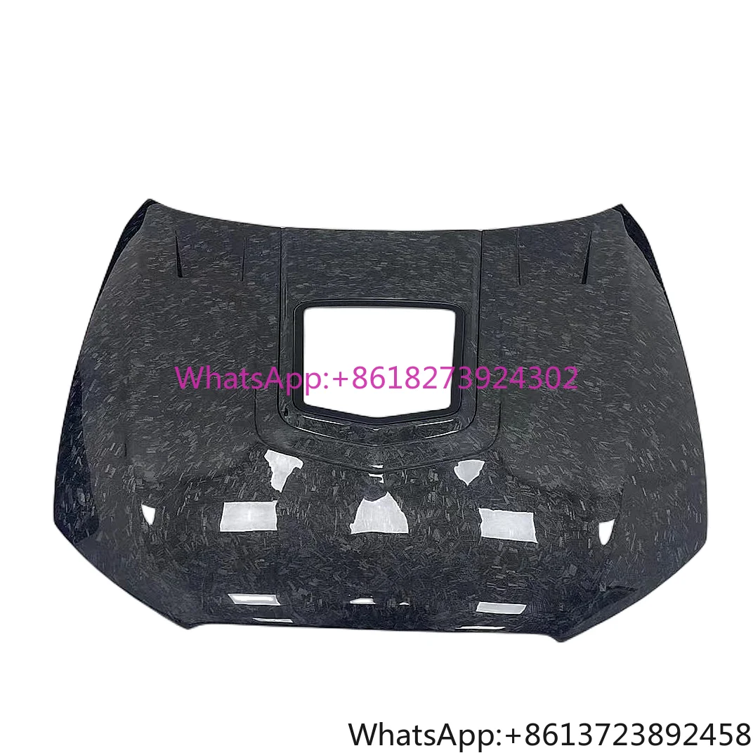 

IMP Style Forged Carbon Fiber Transparent Hood for Audi A6 S6 RS6 2012-2018 Upgrade Performance Kit Engine Valve Cover Plate