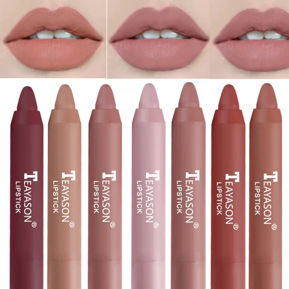 12 Colors Matte Nude Lip Liner Pencil Long Lasting Nude Brown Lip Liners Waterproof Lipstick Pen Lip Contouring Makeup Cosmetics