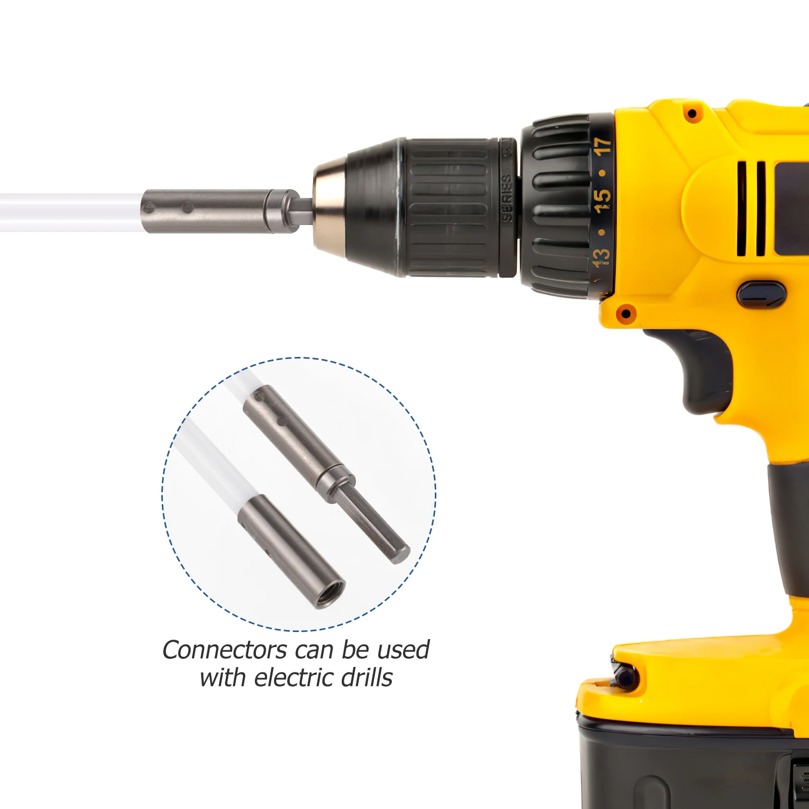 18 pcs Pipe Cleaning Brush Chimney Sweep Kit Adjustable Rods PP Nylon Multi Use For Drains Tubes Gutter Cleaning Tools