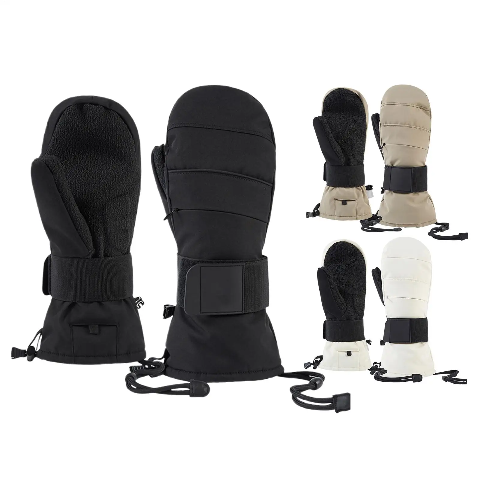 

Thermal Touchscreen Winter ski Gloves, Warm Fleece Lined With Wrist Guard For Men Women, Motorcycle Skiing & Cold Weather