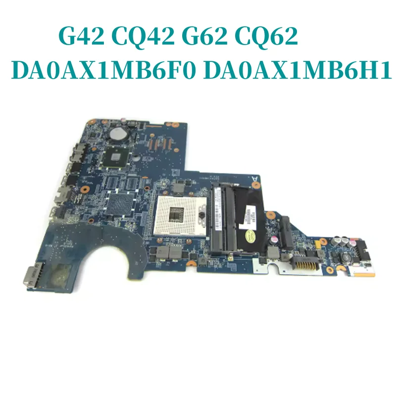 

595184-001 для HP Pavilion G42 CQ42 G62 CQ62, материнская плата для ноутбука DA0AX1MB6F0 DA0AX1MB6H1 HM55 UMA DDR3, бесплатный процессор