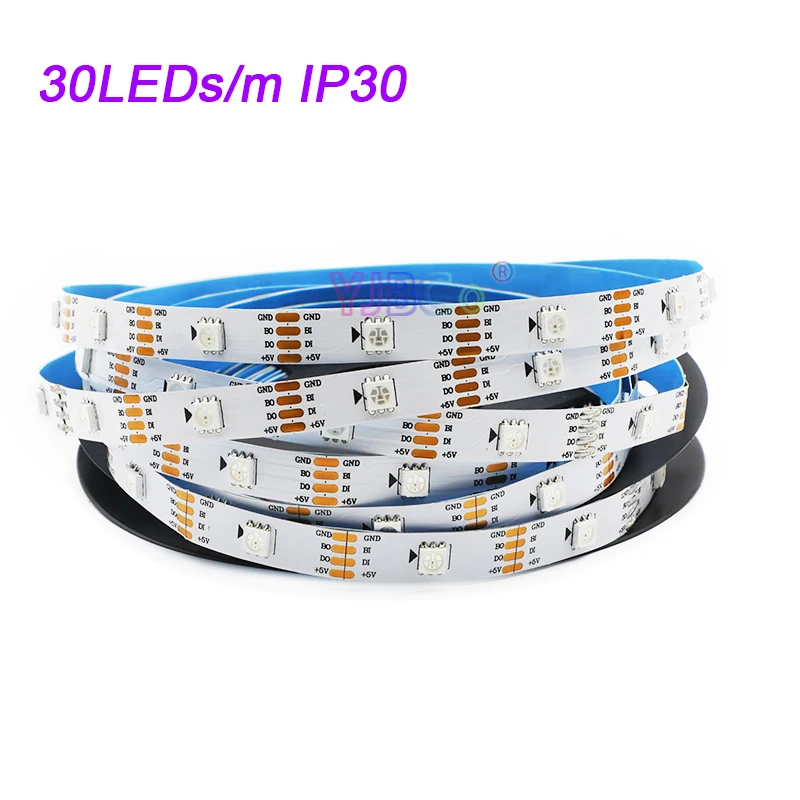 1m/2m/3m/4m/5m WS2813 5050 RGB LED Strip 5V 30/60/144 leds/m WS2812B Updated addressable Dual-signal WS2811 IC pixels Light Tape