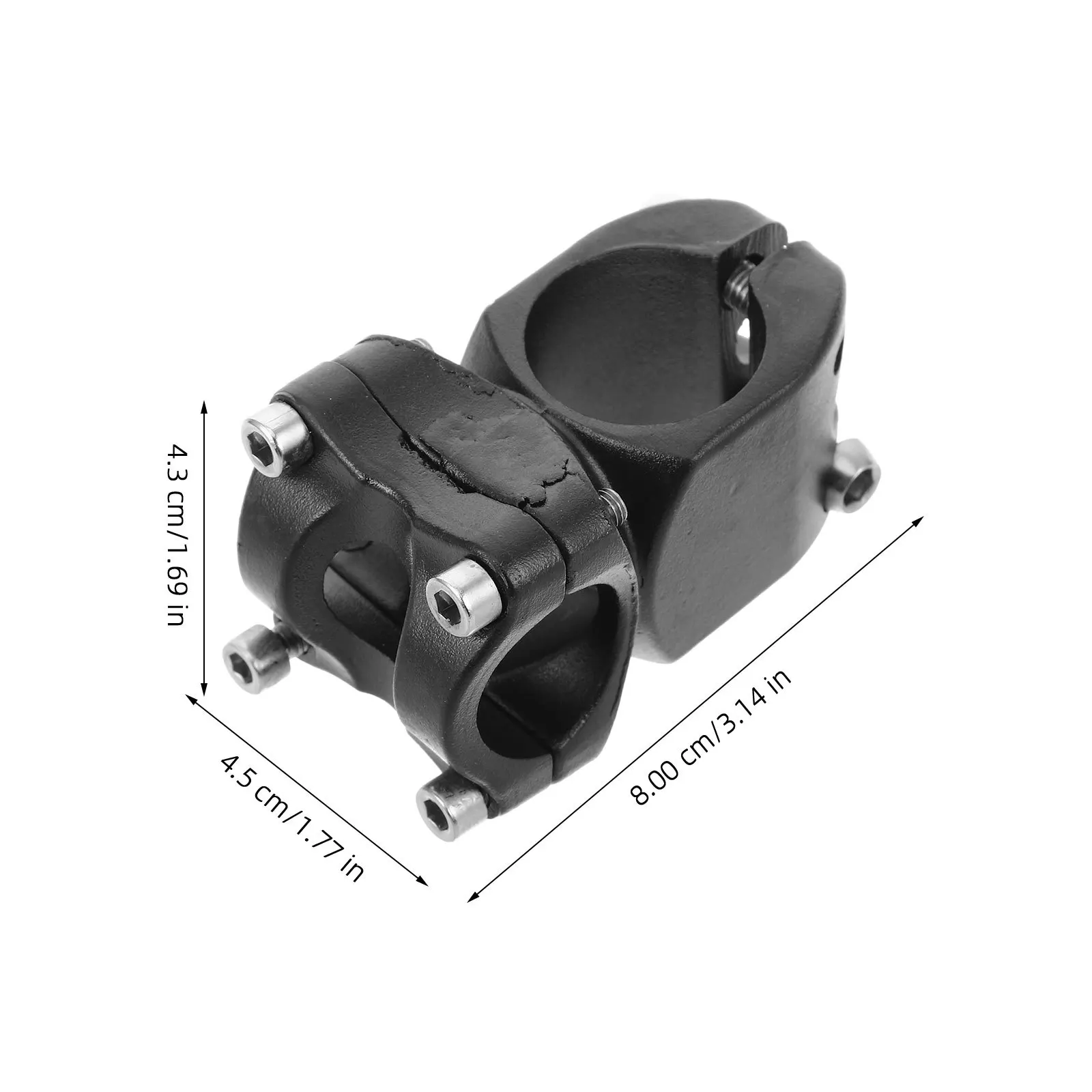 Aluminum Alloy Bike Stem Riser Handlebar Extension Mountain Stem Lightweight Durable Front Fork Connector For Road