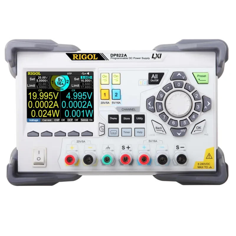 DP813 Laboratory-Grade Programmable DC Power Source with Adjustable Voltage and Current