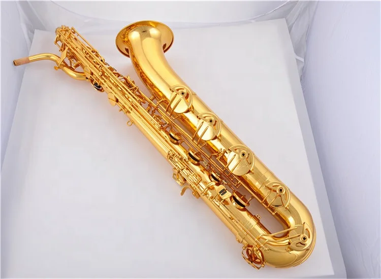 High Grade Professional  Tone Eb Gold lacquer  Baritone Saxophone