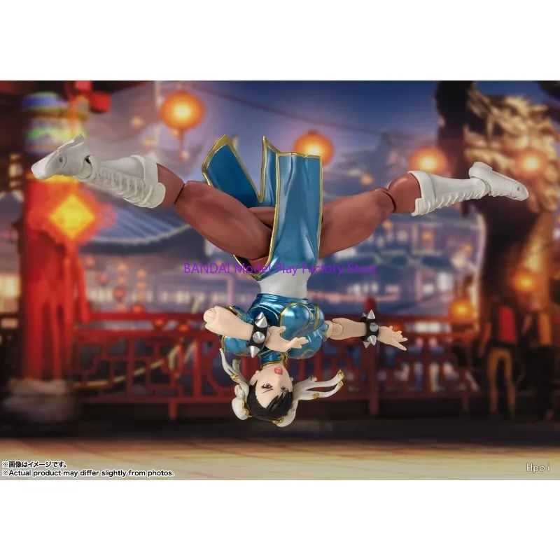 BANDAI SH Figuarts Street Fighter VI Chun Li & Ryu Action Figure Set Collectible Model Toy with Movable Joints Special Effects
