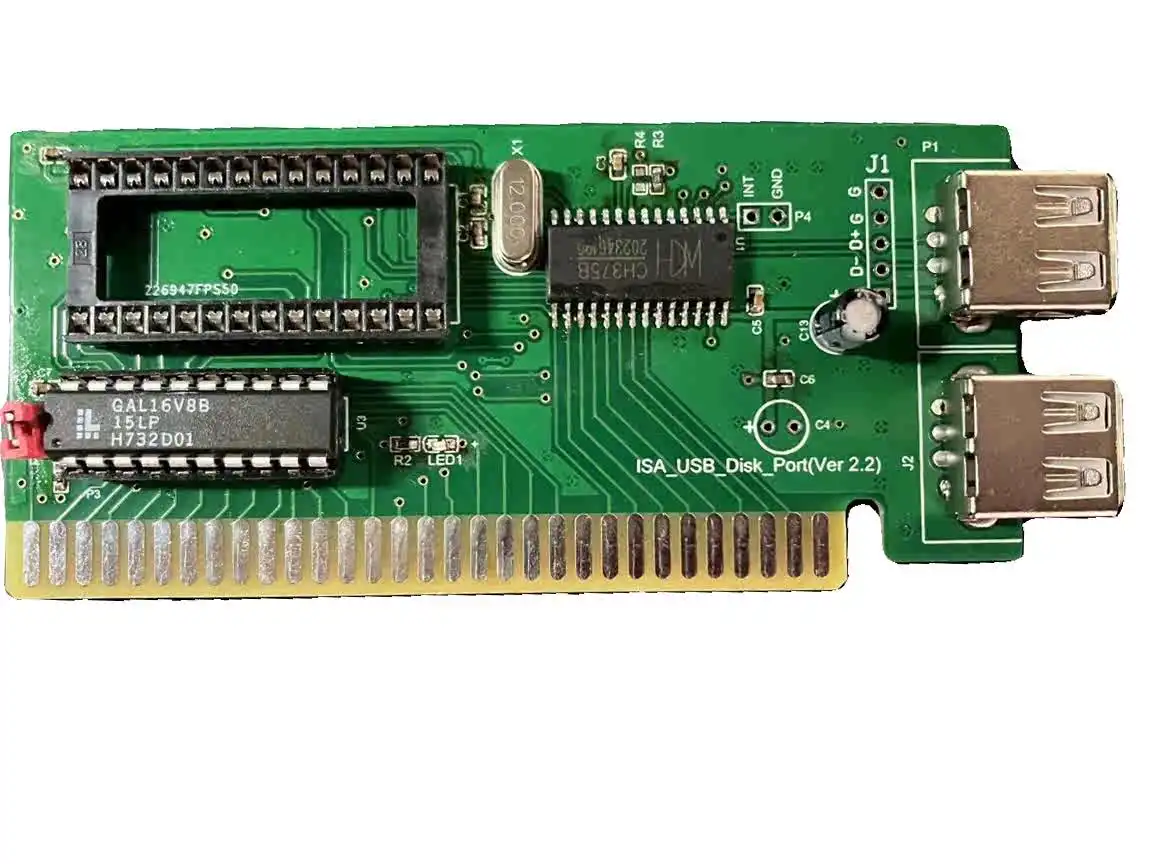 ISA zu USB ISA-Schnittstelle zu USB-Schnittstelle. Schaltkarte für industrielle Steuergeräte