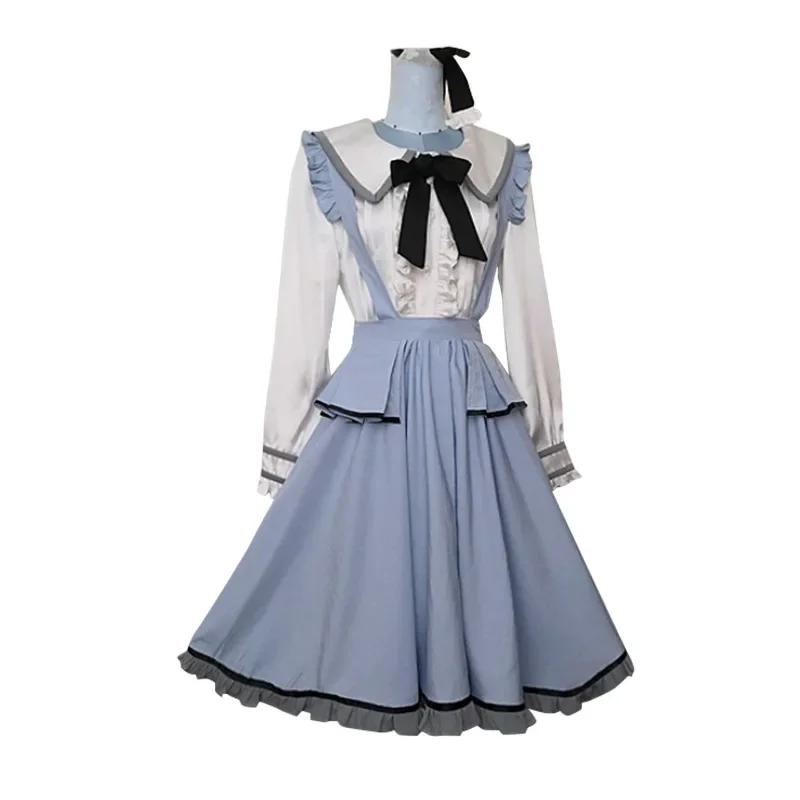 Disfraces de sirvienta de cosplay de Anime Akiyama Miyuki, proyecto Sekai, vestido de lolita de escenario colorido, juegos de rol, Disfraces de Halloween para mujer