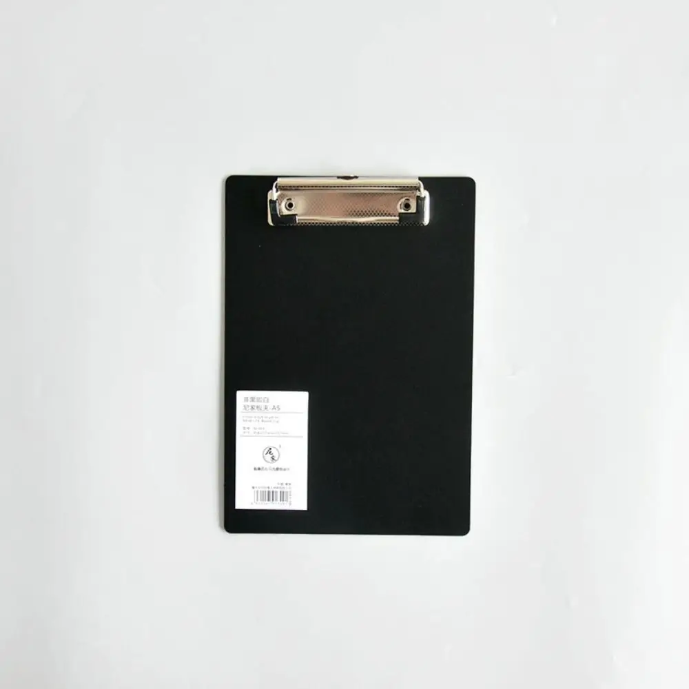 Con perfil bajo Clip dorado A4 A5 A6 carpeta de archivos hoja de escritura almohadilla tableta de escritura portapapeles carpeta de documentos negro blanco