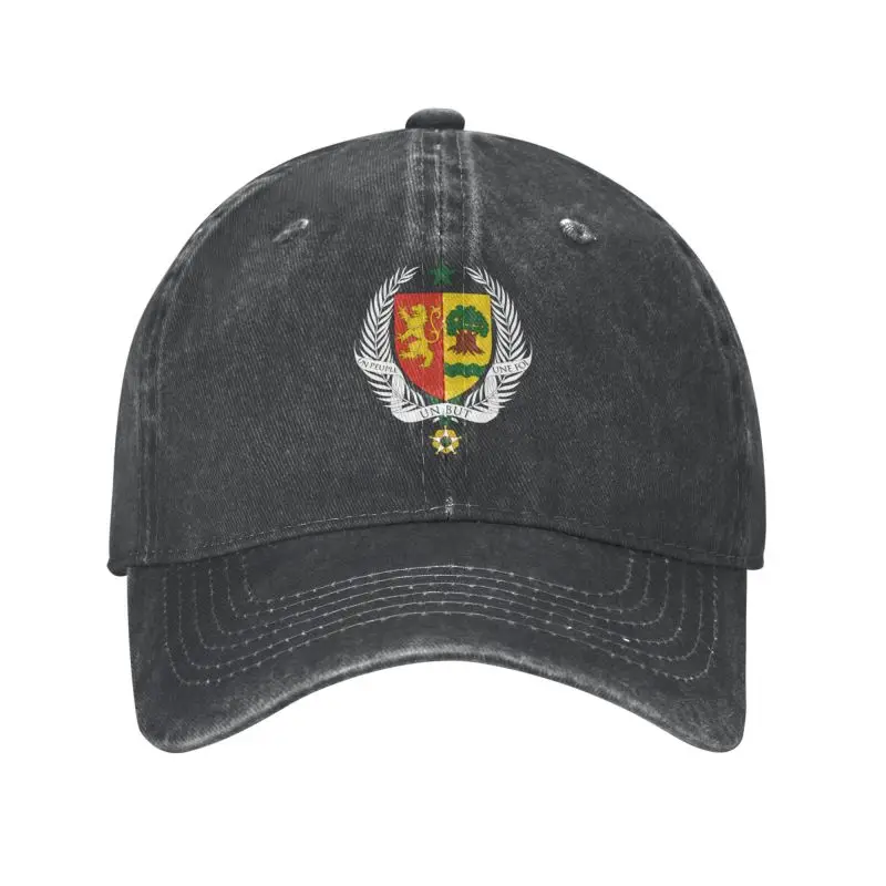 Personalized Cotton Coat Of Arms Of Senegal Flag Baseball Cap Outdoor Men Women's Adjustable Dad Hat Spring