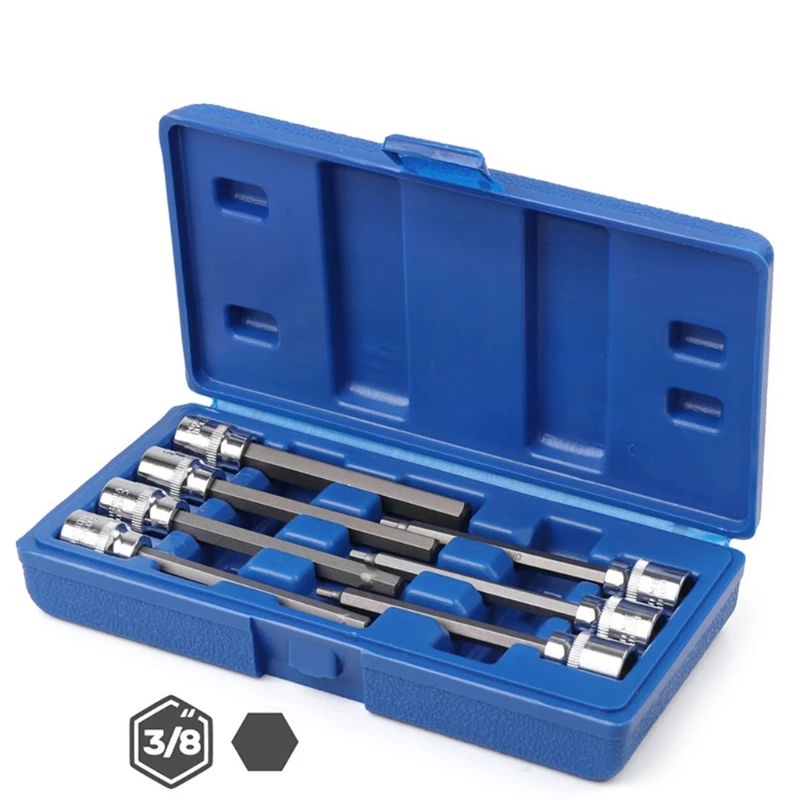 3mm -10mm Metric Standard Socket Set with Storage for Case for Extra Long Torx/A