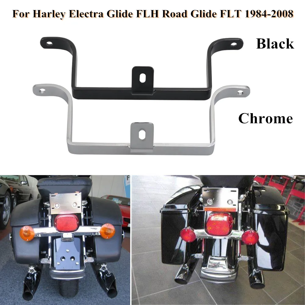 

Motorcycle Saddlebag Extension Mount Bracket To Fender Support Holder For Harley Touring Electra Glide Road King FLHX FLTR 84-08