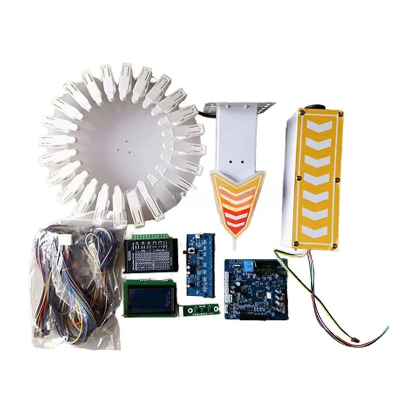 

Mini Coin-operated Kids Arcade Kit Turntable Clip and Mini Clip Toy Card Snack Vending Machine