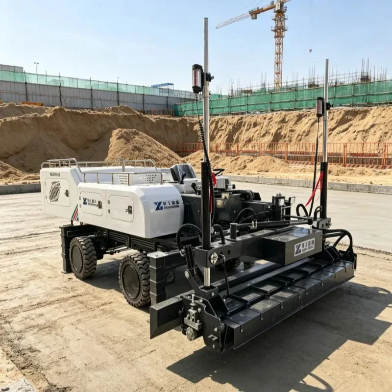 Customized Concrete Screed Machine Laser Screed Equipment Vibratory Screed Ride On Type High Precision Floor Leveling