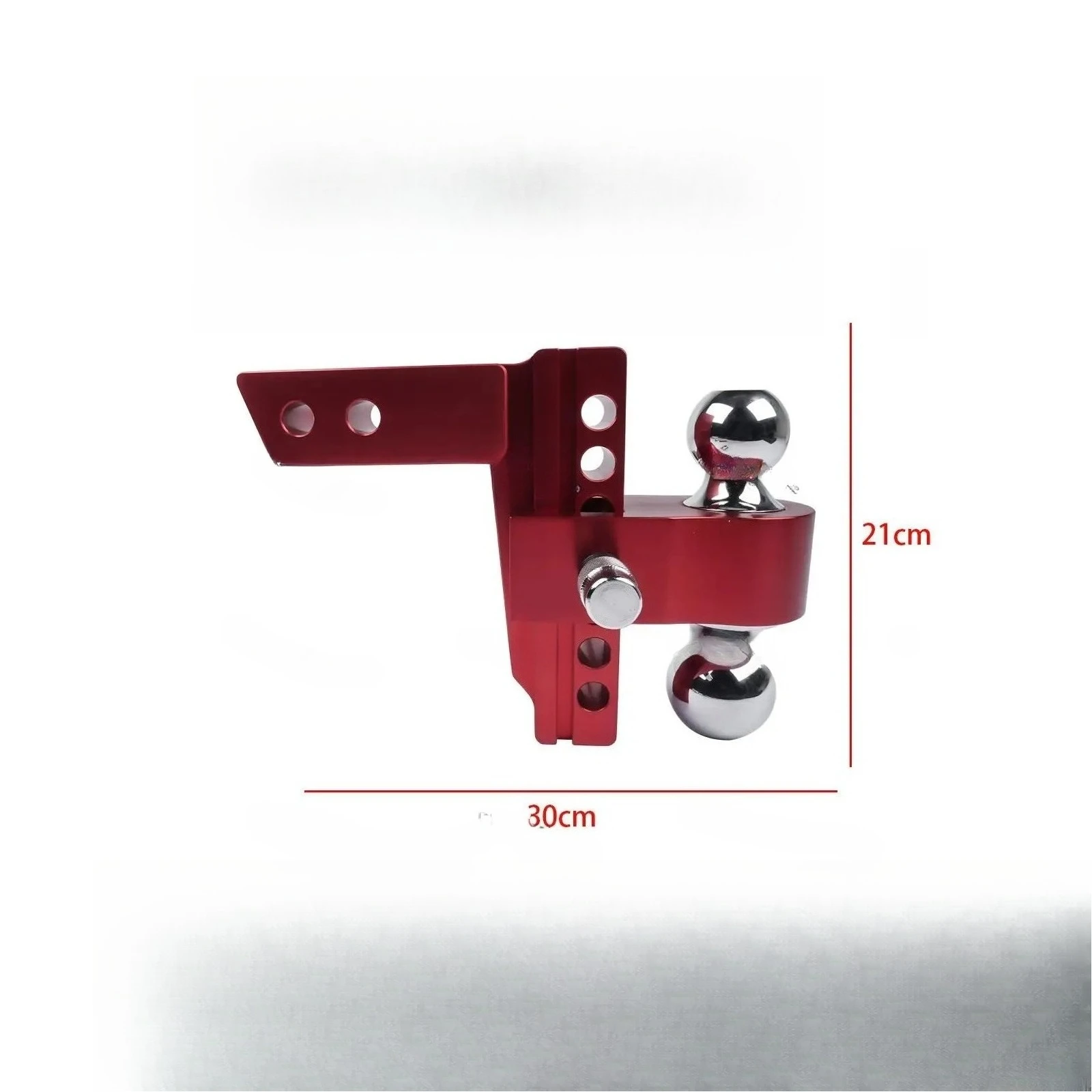 

Suitable for 2-inch Receiver with Anti-theft Lock, Double Ball Installation AP03 Adjustable 6-inch Lift Trailer Hook Red