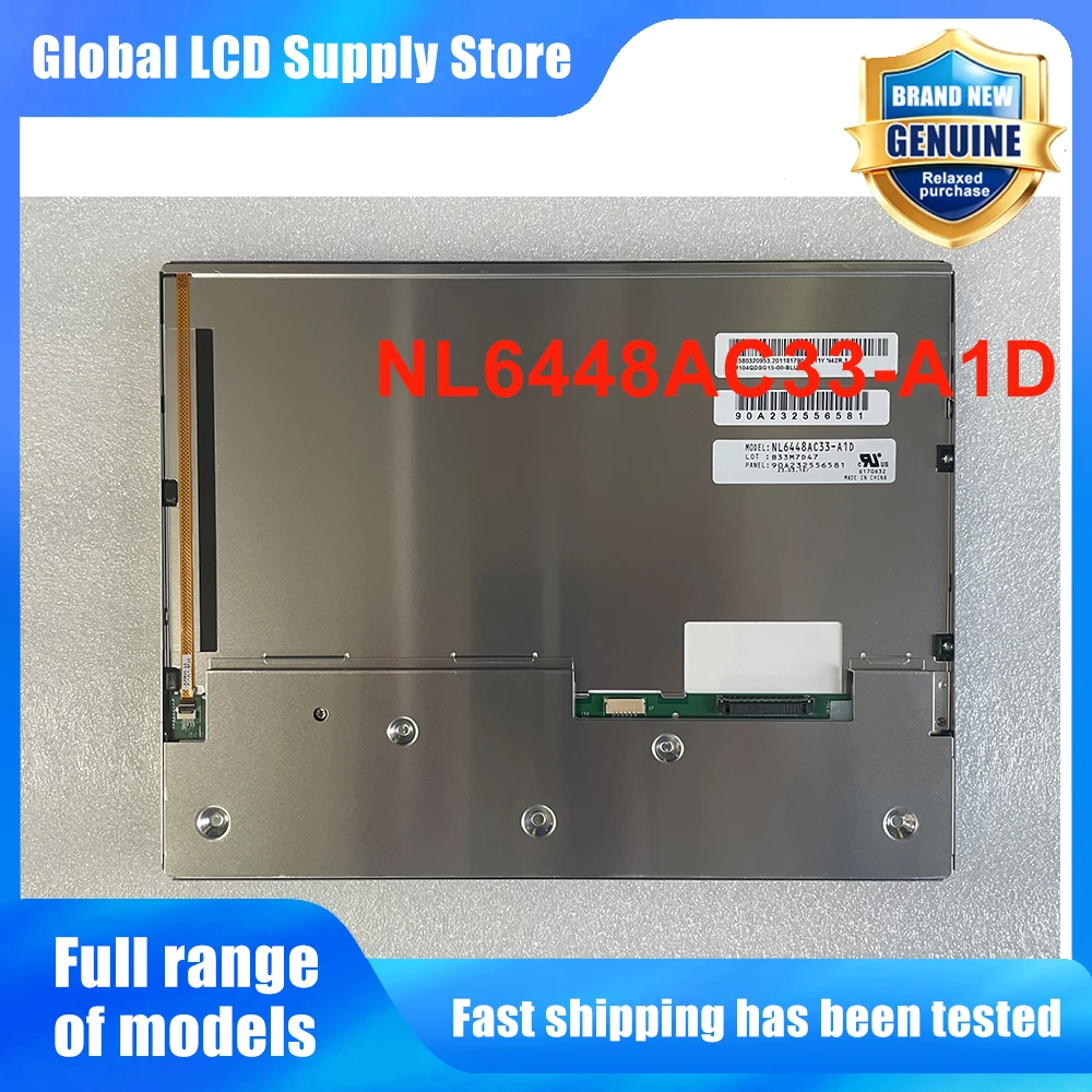 NL6448AC33-A1D 10.4 Inch Industrial LCD Display Screen Panel Original for 40 Pins Connector New Fully Tested