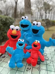 Red Elmo Doll and Blue Cookie Monster Stuffed Toy – Birthday Gift for Kids
