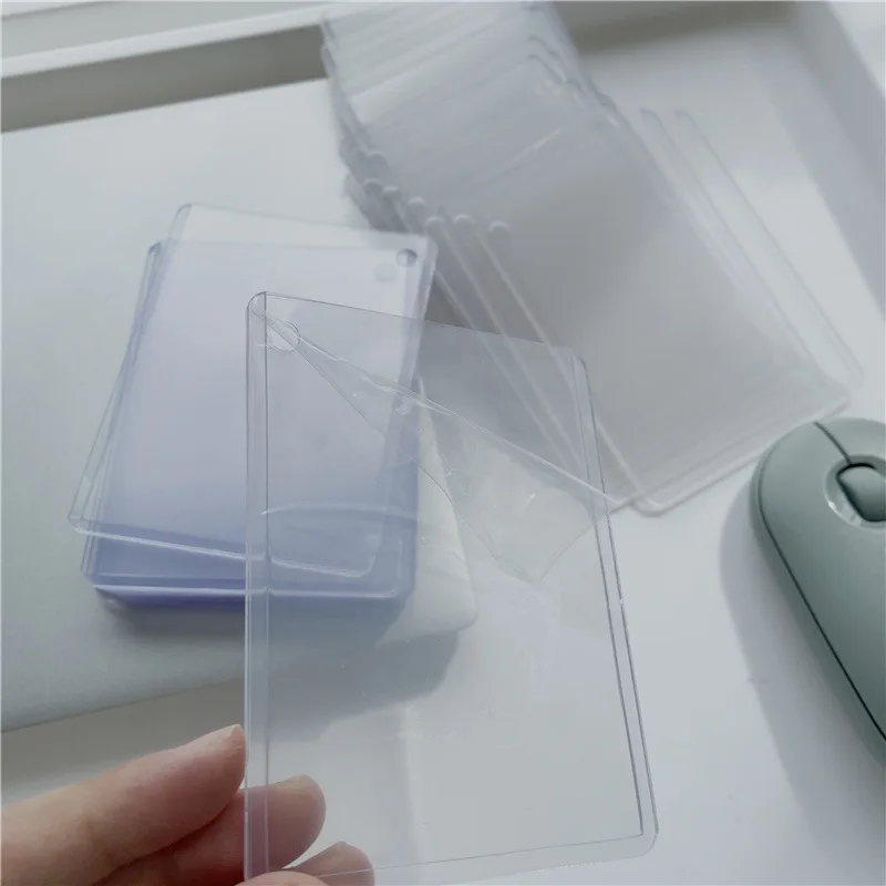 1Pc Transparente Toploader Ídolo Coreano Photocard Mangas Claro Anti-risco 3 Polegada PVC Diy Gaming Trading Card Colete Titular