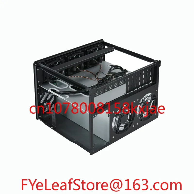 8-Drive Nas chassis with half-height slot, supports ATX main board hot-swappable storage servers