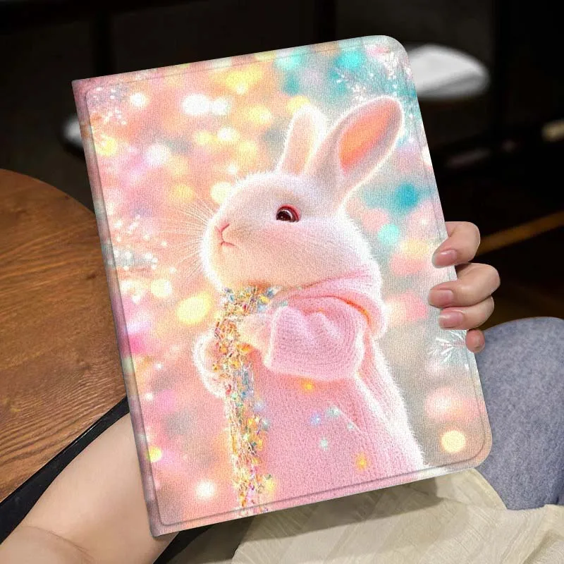 Cute Rabbit Winter Design Popular For Huawei MediaPad MatePad Honor Pro V6 9 V8 X9 X 10 13.3 11 Inch Pen Tray Tablet Case