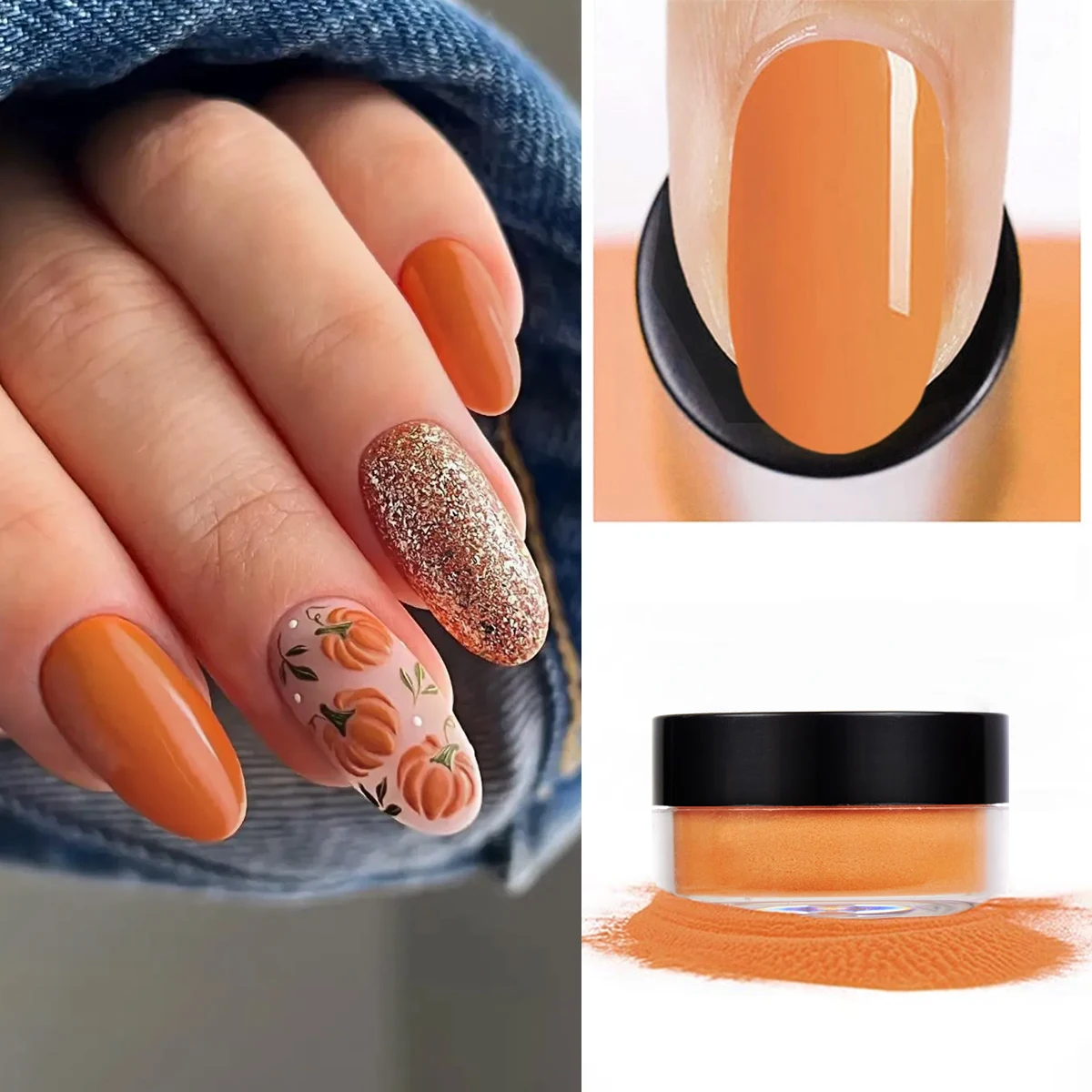 プロのネイルジェルエクステンダー,楕円形,カボチャ,黒,カービングアクセサリー,10g