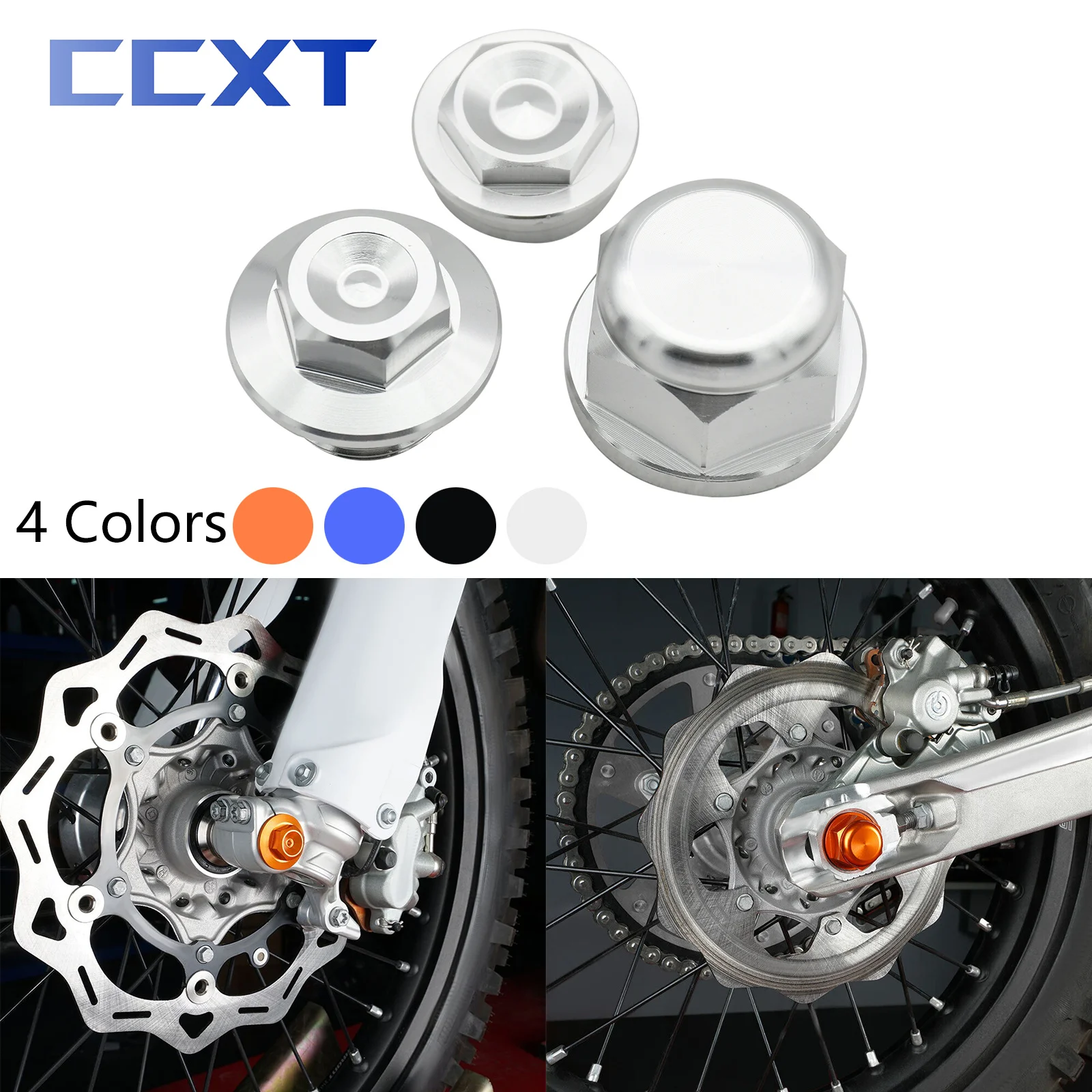 CNC Front Wheel Lock Nut Bolt Rear Chain Adjuster Axle Block Wheel Axle Nut Cocer For KTM EXC EXCF XC XCF XCW SX SXF 85-530 2022