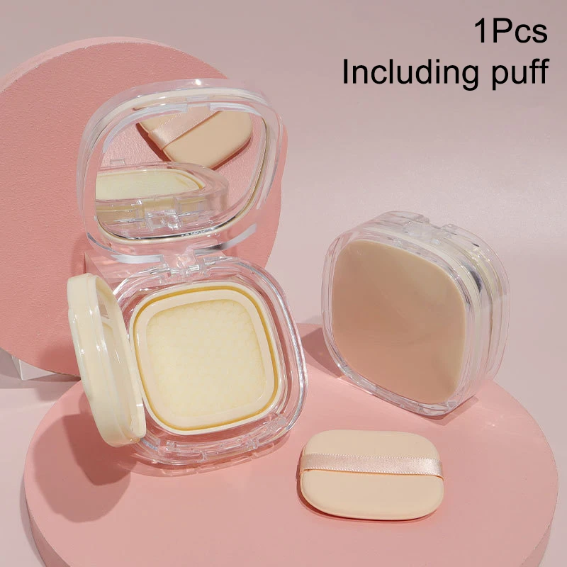 1PC Portable Plastic Sub Packaging Of Liquid Foundation Box Empty Container Mirror Cosmetic Sifter Travel Makeup Container Matte