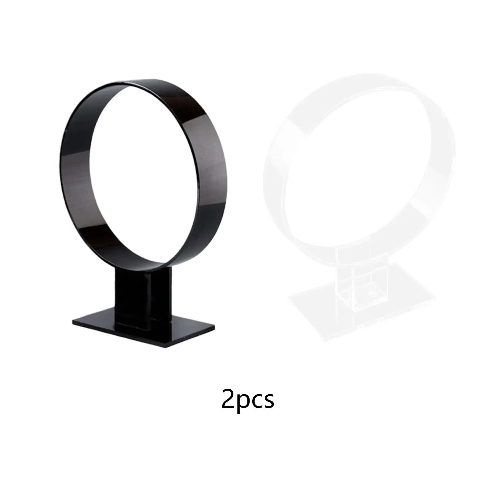 

2Pcs Headband Display Stand Acrylic Hair Hoop Holder Storage Rack for Retail