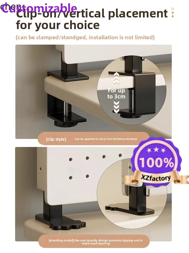 Factory Direct 2026 Top Scaffale portaoggetti per pannelli forati da tavolo QZT Scaffale organizer da scrivania senza trapano
