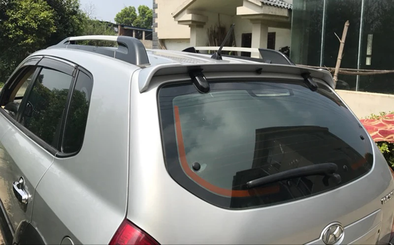 For Hyundai Tucson Spoiler 2005-2012 Tucson Car Tail Wing Decoration ABS Plastic Unpainted Primer Rear Trunk Roof Spoiler