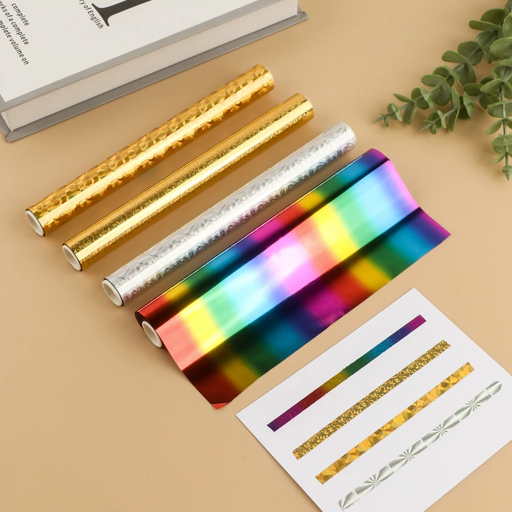 5Mx19.3CM Toner Reactive Foil Heat Activated Foil Hot Stamping Foil Paper Foil by Laser Printer and Laminator For DIY Card Craft