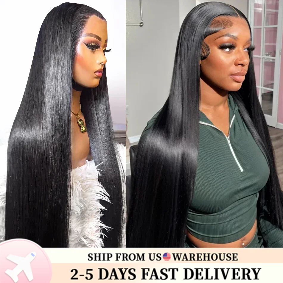 Straight Lace Front Wig Full Lace Human Hair Wigs For Women Human Hair 40 Inch 13x4 Bone Straight Human Hair Lace Frontal Wig