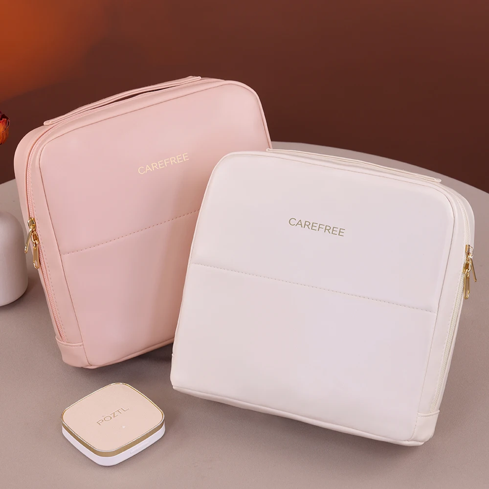 Tragbare Steh-Tasche für Reisen, Wasserdichte Toilettenartikel-Aufbewahrungstasche für Kosmetikartikel, Make-up-Organizer für Frauen – Detail 13