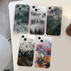 Mountain Forest Phone Case Silicone Soft for iphone 15 14 13 12 11 Pro Mini XS MAX 8 7 6 Plus X XS XR Cover