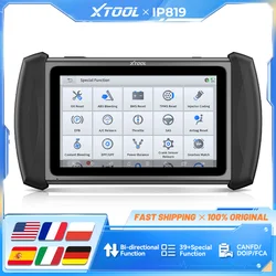 XTOOL Inplus IP819 V2.0 Diagnostic Tool ECU Coding OBD2 Tool Offline programming Automotive Scanner IMMO 39+Reset with CANFD FCA