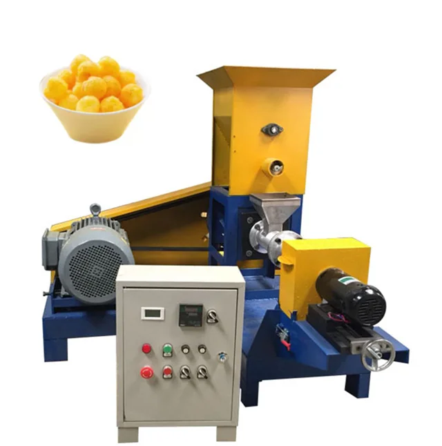 Commercial Snack Bar Twin Screw Extruder Puffed Corn Flakes Snack Food Maker
