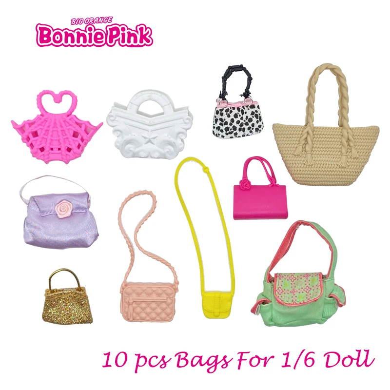 BONNIEPINK 10 Pcs Doll Bag for 11.5 Inch Dolls High Quality BJD Doll Bag Fashion Design for BJD Dolls