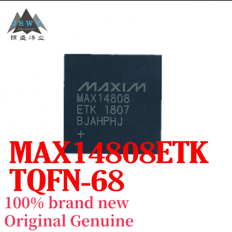 

(1/10 pcs) MAX14808ETK MAX14808 TQFN-68 High Voltage Digital Pulse Generator Chip IC Genuine Stock Free Shipping