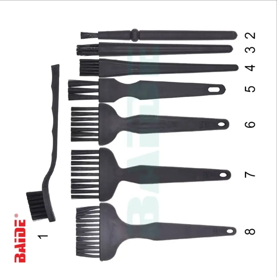 

Black Non Slip Handle PCB Rework ESD Anti Static Dust Brush For Mobile Phone Tablet PCB BGA Repair Soldering 500pcs/lot