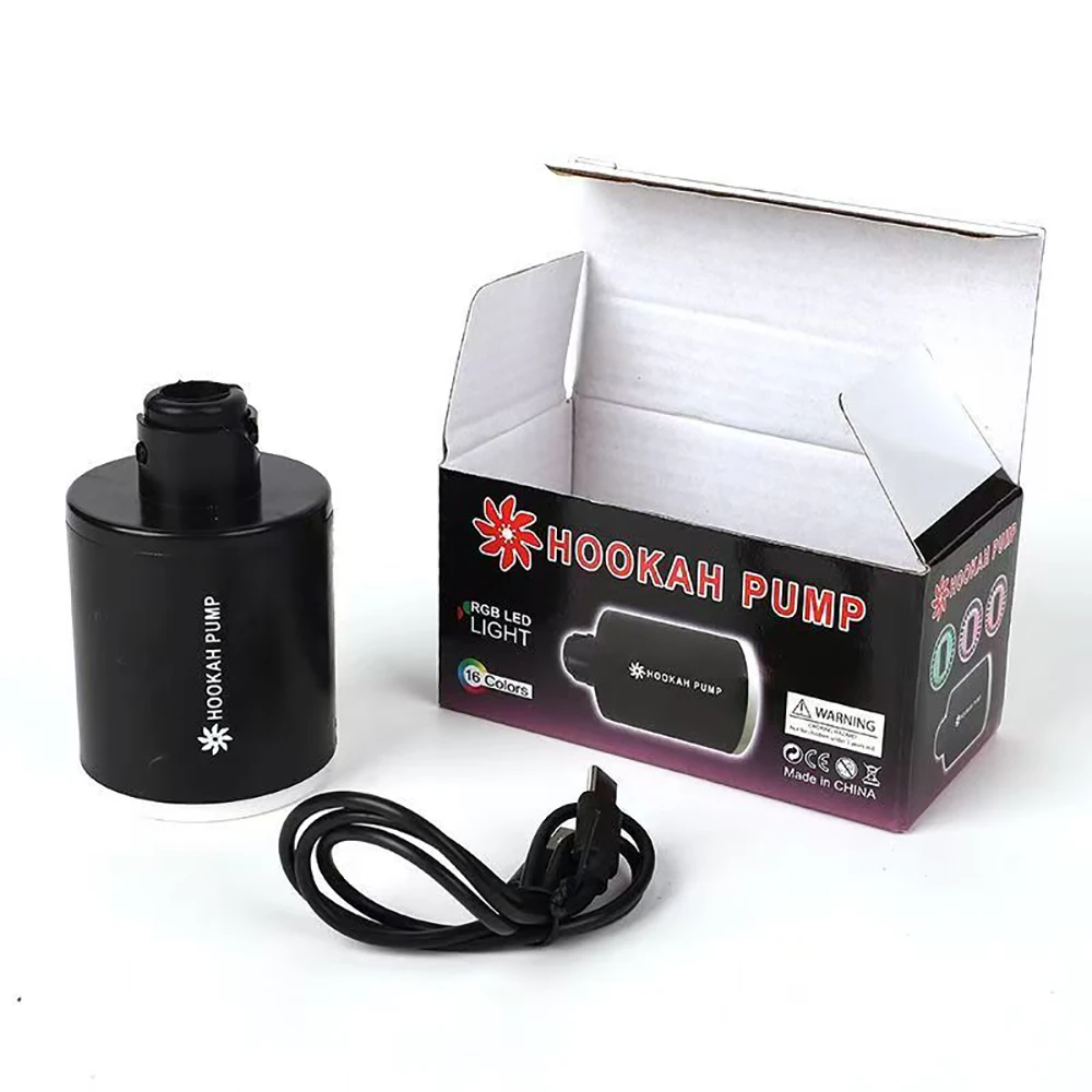 الكهربائية الشيشة الشيشة كاتب مضخة USB شحن أضواء LED بطارية قابلة للشحن منفاخ الملحقات طقم مضخة الشيشة الهواء القوي