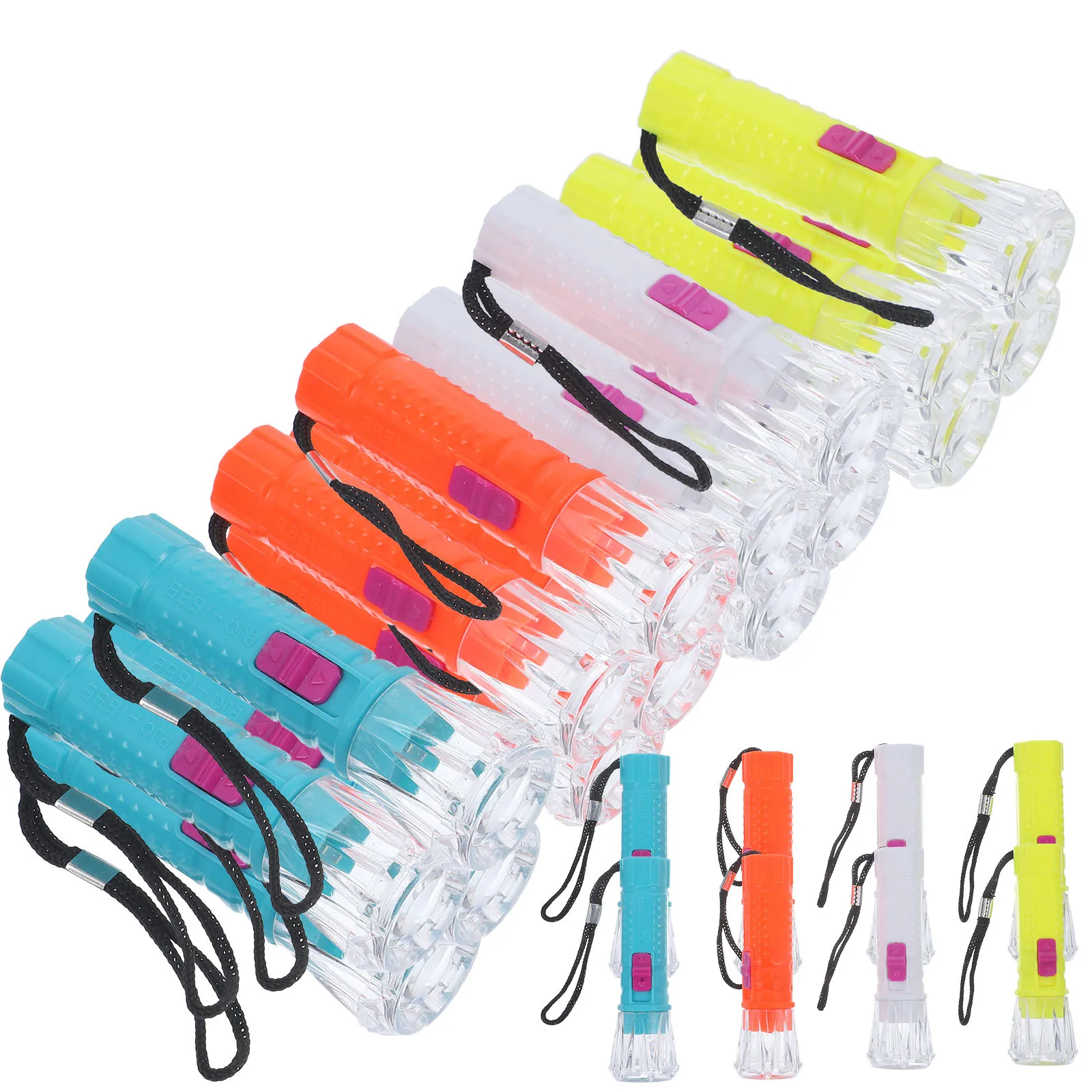 

48Pcs Mini Flashlight Keychain LED Light Torches Portable Multicolor Goodie Bag Fillers Classroom Prizes Ergonomic Design